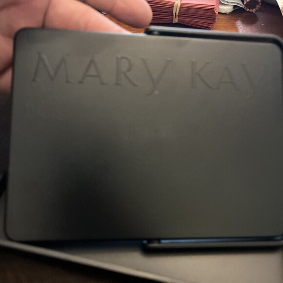 New Mary Kay Travel Mirrors Folding‎ Flip Makeup in Mesh Bag Lot Of 4 Standing. - Picture 2 of 4